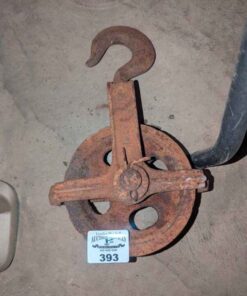 Large Antique Pulley and hook