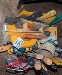 Trowel and assorted wall treatment supplies