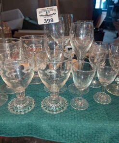 Assorted stemware