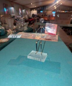 Metallic Office worker signed statue