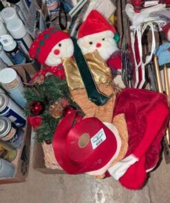 Christmas ribbon, Santa/snowman, gift bags etc