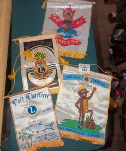 Collectible Lion's Club banners