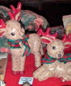 Ceramic Reindeer figures