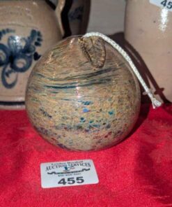 Hand Blown Apple shaped oil lamp