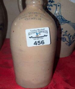 A.M. Spafford Groceries & Liqueurs Trenton Stoneware jug