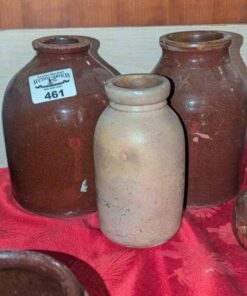 Trio of Stoneware jars