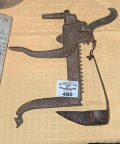 Antique Boot and shoe holder & Cruisie oil lamp