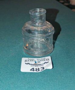 'Underwood inks' glass ink well