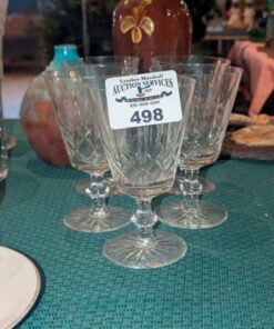 Olive and cross pattern stemware