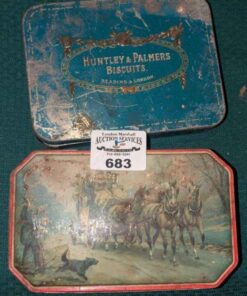 Huntley & Palmers Biscuits & George W. Horner & Co tins