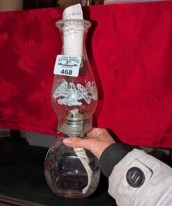 Vintage Lamp light Farms Square body Oil lamp