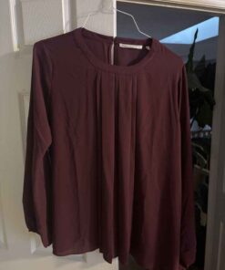 Violet + Claire XL maroon blouse