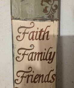 Faith hope love plaque