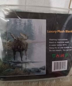 Queen size moose mink blanket