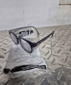 Clear safety glasses with side shields