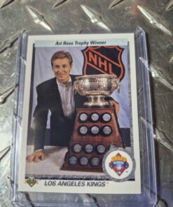 Wayne Gretzky Art Ross trophy card Los Angeles Kings