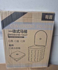 Convenient integrated folding toilet