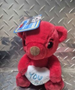 Wolf plays red teddy