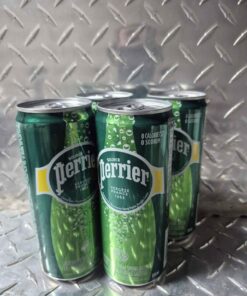 4 cans Perrier water