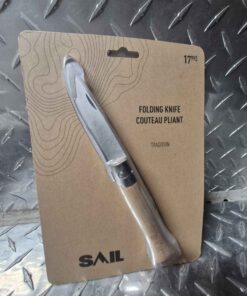 Sail folding wooden handle knife