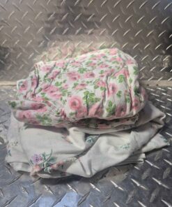 Floral bedding. ..used
