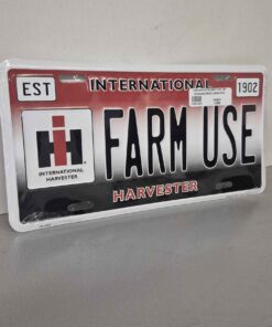 Case iH interbational harvester embossed metal license plate