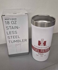 Case iH international fuel filter stainless steel tumbler