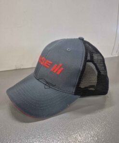 Case IH metallic gray ball cap