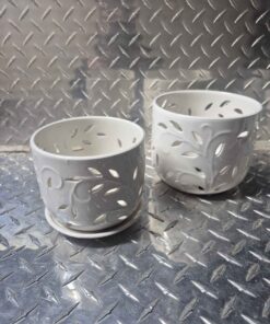 Qty 2 piece self water planters missing 1 bottom plate