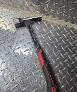 Framing hammer with magnetic nail holder,