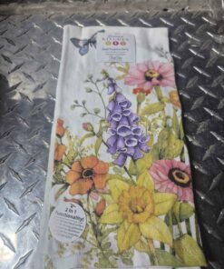 Blue Butterfly 2 in 1 tea and terry towel