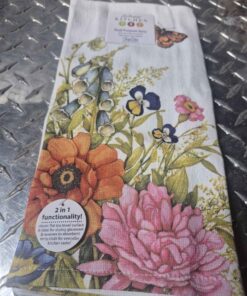 Orange Butterfly 2 in 1 tea and terry towel