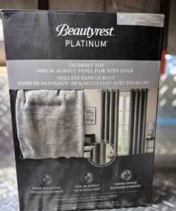Beautyrest platinum blackout curtains 90x 54 grey