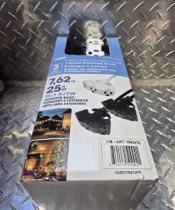 Pack of 3.... 25 foot extension cords with triplex outlets