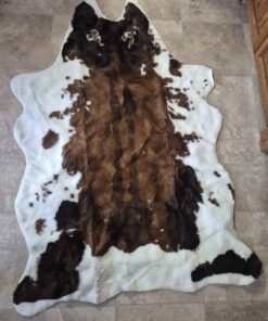 Tanned hide rug