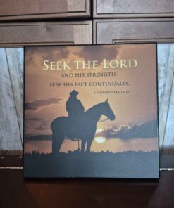 SEEK THE LORD plaque