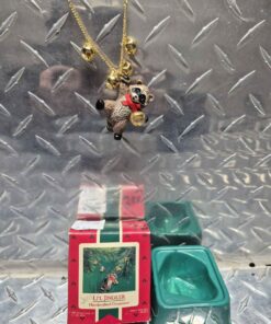 lil jingler handcrafted raccoon ornament