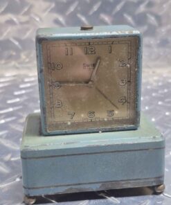 Swiss made 4 Jewel wind up alarm clock....missing 1 leg