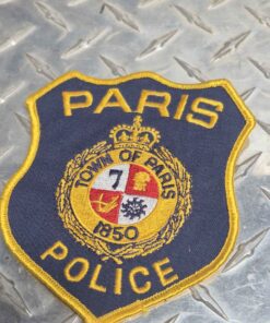 Paris police iron on patch