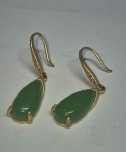 Hook emerald ...stamped 925