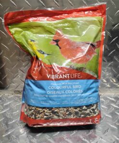 Vibrant life colorful bird BLUE LABEL