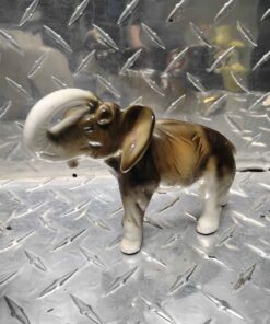 Brown glass elephant figurine