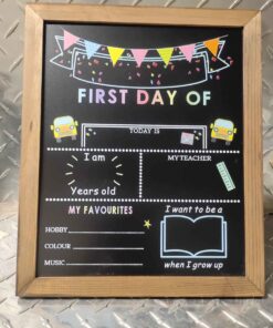First and last day of school chalkboard