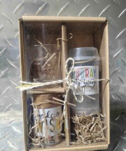 Birthday package in wood crate