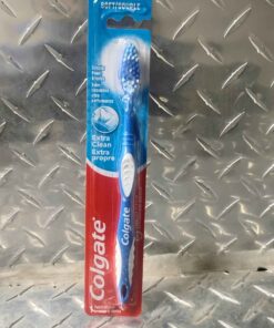 Blue Colgate toothbrush