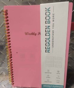 Pink weekly planner