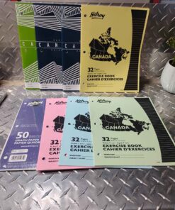 Qty 4 .... 32-page exercise books 3....40 page notebooks and 50 pages graph paper