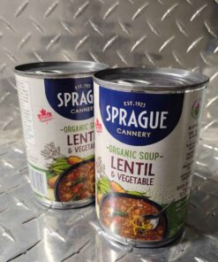 Qty 2 organic lentil and vegetable soup