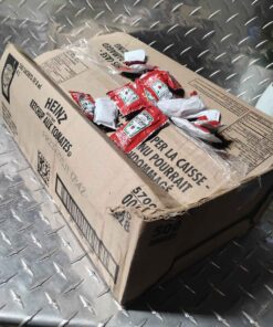 Approximately 4 L worth of Heinz ketchup packets