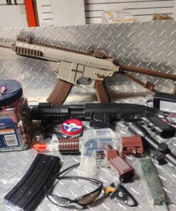 large joblot airsoft rifles ammo etc